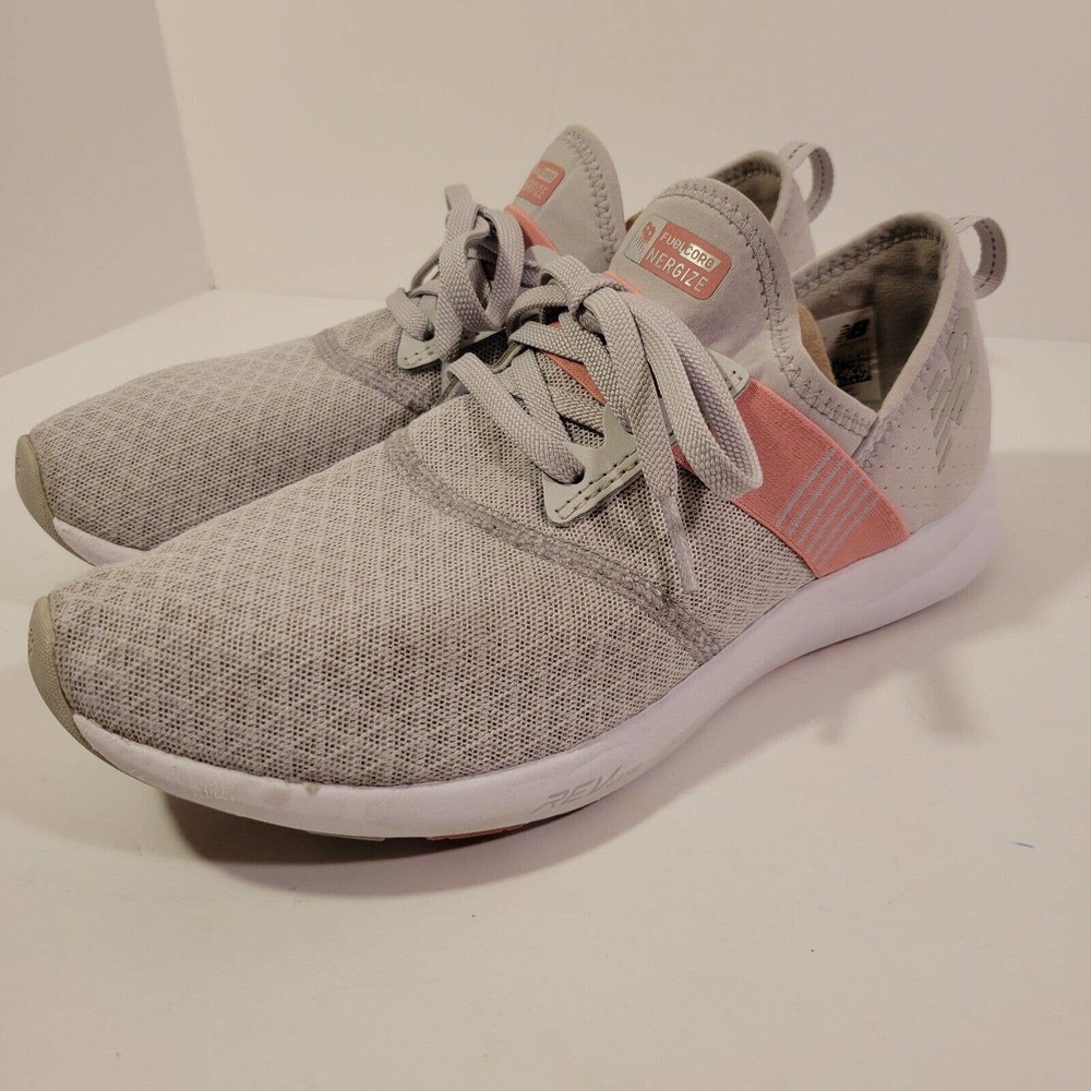 New Balance Womens Fuel Core Nergize Memory Foam Size 7 WXNRGSM Gray Pink